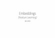 Embeddings · 2020. 6. 24. · Efficient Estimation of Word Representations in Vector Space . Proceedings of the International Conference on Learning Representations (ICLR 2013),