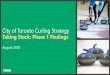 City of Toronto Curling Strategy...2020/08/08  · 10 Golf & Country Club Model for Curling Facilities •Popular model across Canada •Year-round facilities shared by golfers, curlers