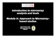 Introduction to microarray analysis and tools Module A: Approach to Microarray … · 2005. 1. 11. · microarray and cancer Shena M, Shalon D, Davis RW, Brown PO. Quantitative monitoring