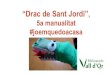 5a manualitat #joemquedoacasa - Orex Digital1r pas: Fer parts del drac: Retallem dos trossos de paper de color verd per folrar els cilindres; retallem els ulls, que són dues rodonetes
