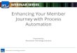Enhancing Your Member Journey with Process Automation · 2018. 12. 14. · Journey with Process Automation Presented by: ... •Serving iMIS community since 1995 •Full-service Authorized