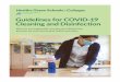 Guidelines for COVID-19 Cleaning and Disinfection · 2020. 10. 30. · inspection, for continuous improvement in cleaning and disinfecting practices.7 One method to quantify cleanliness
