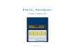He/O Analyzer 2 - Golem Gear · 2017. 6. 1. · He/O 2 Analyzer 7 Measuring principle 2.easuring principle M The described measuring principle is valid only for mixes of air, oxygen