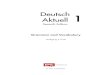 Deutsch Aktuell - HERR CARTWRIGHT- GERMAN · Teachers using Deutsch Aktuell 7th Edition, Level 1 may photocopy or print complete pages in sufficient quantities for classroom use only