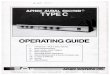 AphexAuralExciterTypeC-OperatingGuide · The Aphex Type C Aural Exciter has a high input impedance (47k Ohms, unbalanced) and low output impedance (150 Ohms). The high input impedance