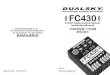 FC430 Flight Control System Instruction Manual · Low altitude Test Flight After unlock, control throttle to make the quadcopter maintain a 0.5 meter altitude. Observe if the quadcopter