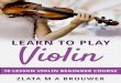 Violin Bow Technique Lessons by Classical Violinist Zlata ... ... Welcome Congratulations on picking up this beautiful, but sensitive and difﬁcult instrument the violin! In this