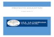  · CONSEJERÍA DE EDUCACIÓN Instituto de Educación Secundaria La Campana INDICE 0.-INTRODUCCIÓN 