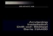Anvisning Installation Serie HA400 - Microsoft · 2014. 3. 5. · HeatAcc HA400 Extra anslutning elpatron Proppad R50 under isolering Elpatron i beredare 1-3 kW . Dokumentnummer Dokumenttyp