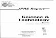 Science & Technology - DTICJPRS-EST-92-007 11 March 1992 WEST EUROPE SCIENCE & TECHNOLOGY POLICY Germany's CDU, SPD Differ on Research Policy Riesenhuber Defends Ministry 92P60130