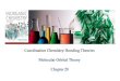 Coordination Chemistry: Bonding Theories Molecular Orbital ......Coordination Chemistry: Bonding Theories Molecular Orbital Theory Chapter 20 2 Review of the Previous Lecture 1. Discussed