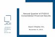 Second Quarter of FY2015 Consolidated Financial Results...Nov 09, 2015  · Accounts receivable 184.1 144.1 124.9 Other receivables 117.3 62.8 48.3 Inventories 114.9 113.4 103.0 Others