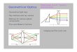 Geometrical Optics - Bilkent Universityilday/courses/2006/415/geometric...Geometrical Optics Geometrical light rays Ray matrices and ray vectors Matrices for various optical components