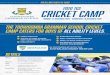 TGS Cricket Camp - Toowoomba Grammar School · 2020. 8. 18. · TGS Cricket Camp Monday, 1 December 02 ednesday, 1 December 020 IN PARTNERSHIP WITH THE AUSTRALIAN CRICKET INSTITUTE