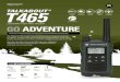 TALKABOUT T465 465 - Motorola Solutions · T465 KEY FEATURES 22 Channels, each with 121 Privacy Codes PRODUCT DATA SHEET TALKABOUT® T465 GOADVENTURE The Talkabout T465 provides features