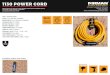 1130 POWER CORD - Firman Power Equipment€¦ · 1130 power cord heavy duty tt-30p to tt-30r power cord with storage strap 10 gauge // 30a wiring // 125/250v includes storage strap