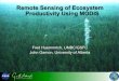 Remote Sensing of Ecosystem Productivity Using MODIS...Gamon 2015 Leaf biochemistry responds to stresses over varying time scales • Short term stress responses change relative amounts