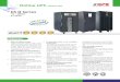 Online UPS 1Phase Out Series 10-40KVA Catalogue...10 ~ 40KVA 3:1 Phase = High reliability design Double conversion Online design, which makes the output a pure sine wave source with