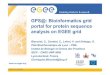 GPS@: Bioinformatics grid portal for protein sequence ...egee.pnpi.nw.ru/presentation/06.03.01.egeeUF.GPSA.pdf · Blanchet, C., Combet, C., Lefort, V. and Deleage, G. Pôle BioInformatique