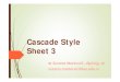 Cascade Style Sheet 3 2020/04/07 ¢  Pozicioniranje sadr¥¾aja Osnovna tehnika za pozicioniranje sadr¥¾aja