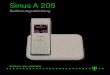 Sinus A 205 - Tmplte.COM Sinus A 205 Bedienungsanleitung.pdfSinus A 205 oder andere Telefone im Festnetz senden bzw. SMS-Nachrichten empfangen. Ihr Sinus A 205 verfügt über einen