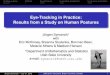 Eye-Tracking in Practice: Results from a Study on Human ...symanzik/talks/2018_asa.pdfThe Posture Study Methods Visual Analysis Quantitative Assessment Conclusions and Outlook Eye-Tracking