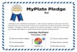 I pledge MyPlate! · 2020. 12. 22. · I pledge to be a MyPlate Champion. I will choose healthy foods from the ﬁve food groups at school and at home (or elsewhere) to keep my body