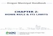 Oregon Municipal Handbook: Home Rule and Its Limits...Jul 30, 2020  · Oregon Municipal Handbook – Chapter 2: Home Rule and Its Limits 5 League of Oregon Cities Second, the state