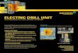 Electric Drill Unit - Messer Cutting Systems · 2018. 12. 13. · ELECTRIC DRILL UNIT Messer Cutting Systems, Inc. W141 N9427 Fountain Boulevard Menomonee Falls, WI 53051 Phone: 262-255-5520