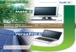 Windows Vista ional - NEC...Windows Vista®モデル Windows XP Professional インストールサービス ional 2008.12 メイト バーサプロ 環境への配慮と先進のテクノロジの搭載。環境に、ビジネスに、さらなる進化を遂げる