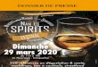 DOSSIER DE PRESSE - Nantes Spirits Festival · 2020. 2. 24. · Finish, BM Single Cask 2003 Distillerie la Rouget de Lisle, Compass Box No Name #2 ... (creative cocktail company)
