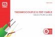 SELECTION GUIDEBuy this and more at rspro.comRS PRO Sensors - Thermocouple and PRT Cable 2Selecting sensor cables: Guide to insulation & covering Thermocouple accuracies Tolerance