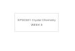 EPSC501 Crystal Chemistry WEEK 5courses/c186-501/2010... · Why Cu2+ (9 “d” electrons) and Zn2+ (10 “d” electrons) don’t readily substitute for Fe2+… Despite very similar