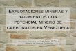 EXPLOTACIONES MINERAS Y CON POTENCIAL MINERO ...saber.ucv.ve/bitstream/123456789/10453/1/mineria en...Contenido • Yacimientos carbonaticos en Venezuela. Ubicación y características