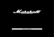 USER MANUAL - Marshall...• aux - 3.5 mm stereo jack 001. push the source button to toggle between bluetooth and aux audio source. 002. a lit indicator shows which source is selected