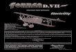 INSTRUCTION MANUAL - リトルベランカ...Fokker D.VII in a small, easy to fly, ARF electric. So if you want to impress your glow flying buddies with an electric, the Great Planes