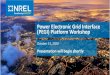 Power Electronic Grid Interface (PEGI) Platform Overview · 2020. 10. 29. · Example PEGI Platform capabilities: • Development and evaluation of grid-forming inverter controls
