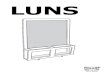 LUNS - IKEA · 2017. 7. 6. · 2 ENGLISH As wall materials vary, screws for fixing to wall are not included. For advice on suitable screw systems, contact your local specialised dealer