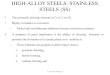HIGH-ALLOY STEELS: STAINLESS STEELS (SS) 2018. 1. 8.¢  HIGH-ALLOY STEELS: STAINLESS STEELS (SS) Er