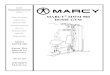 NOTE: MARCY HOME GYM manual... · 2012. 8. 10. · Thank you for selecting the MARCY MWM-980 HOME GYM. For your safety and benefit, read this manual carefully before using the machine