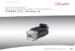 PVED-CC, Series 4 Electrohydraulic Actuators...PVED-CC introduction The Danfoss PVED-CC is a digital (D) controlled PVE-Series 4 actuator for PVG 32 and PVG 100. The PVED-CC follows