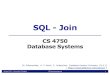SQL - Join · 2020. 6. 3. · (INNER) JOIN left table right table (INNER) JOIN SELECT * FROM one JOIN two ON one.p1 = two.p1 p1 colA colB 1 A aa 2 B bb 3 C cc 4 D dd 5 E ee 7 G gg