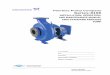 PUMP...Pump Company ANSI Process Pumps. It is recommended that this manual be thoroughly reviewed prior to installing or performing any work on the pump or motor. I·A. IMPORTANCE