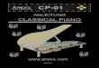 CP-01 · 2019. 10. 29. · 2 KLAVIER “CLASSICAL PIANO” CP-01 1. Produktbeschreibung Dieses Klavier ist eine Elektronikvariante des bekannten, klassischen Flügels in Minia-turform