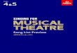 Song List Preview · A:14 Drink with me ĥ Les Misérables: stage vocal selections (Wise) F (D4–E-5) ĥ The Singer’s Musical Theatre Anthology, Baritone/Bass Vol. 5 (Hal Leonard)