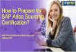SAP Ariba Sourcing C_ARSOR_2105 Certification : Latest Questions and Study Tips