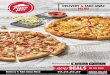 DELIVERY & TAKE AWAY MENU · subject to change at any time • The half-half pizza option is not applicable with these offers • For Delivery there is a surcharge of €2.40 per