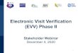 Electronic Visit Verification (EVV) Phase IIDec 04, 2020  · EVV Phase II Programs and Services EVV Phase II Steps Towards Meeting Federal Requirements Request For Proposal (RFP)