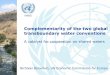 Global Water Partnership - Complementarity of the two global … · 2016. 10. 11. · Commission (ILC), in collaboration with UN Member States • 1996 ... • Amendments entered