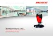 Scrubmaster B3 Scrubmaster B12 - Hako Australia Floor Scrubbers... · port scrubber-drier desig-ned to clean smaller ﬂoorspaces. Edge-close working The disc brushes, pro-truding